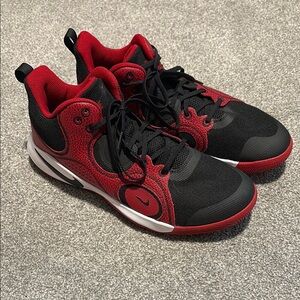 Nike Dynamic Black and Red Sneakers